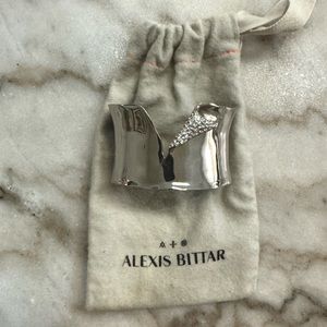 💎 Alexis Bittar Miss Havisham Torn Cuff with Pave Crystals